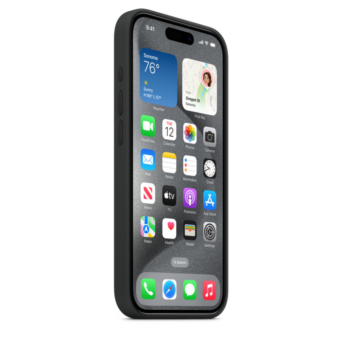 Apple iPhone 15 Pro Silicone Case w MagSafe - Black [3]