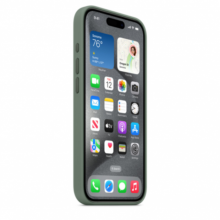 Apple iPhone 15 Pro Silicone Case w MagSafe - Cypress [6]