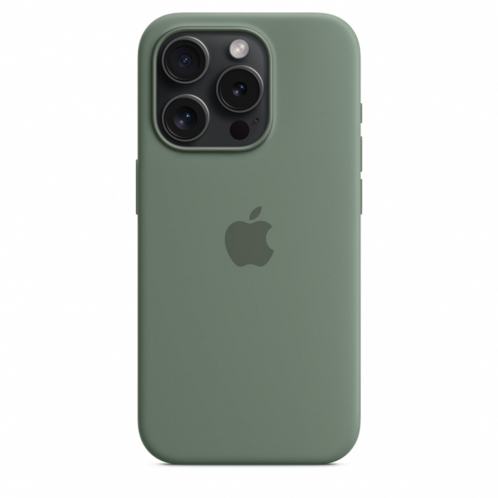 Apple iPhone 15 Pro Silicone Case w MagSafe - Cypress [4]