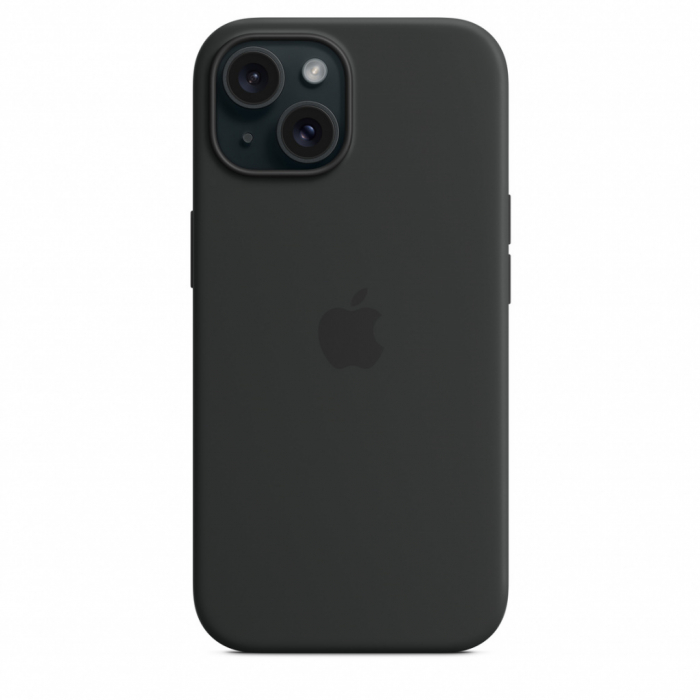 Apple iPhone 15 Silicone Case w MagSafe - Black [5]