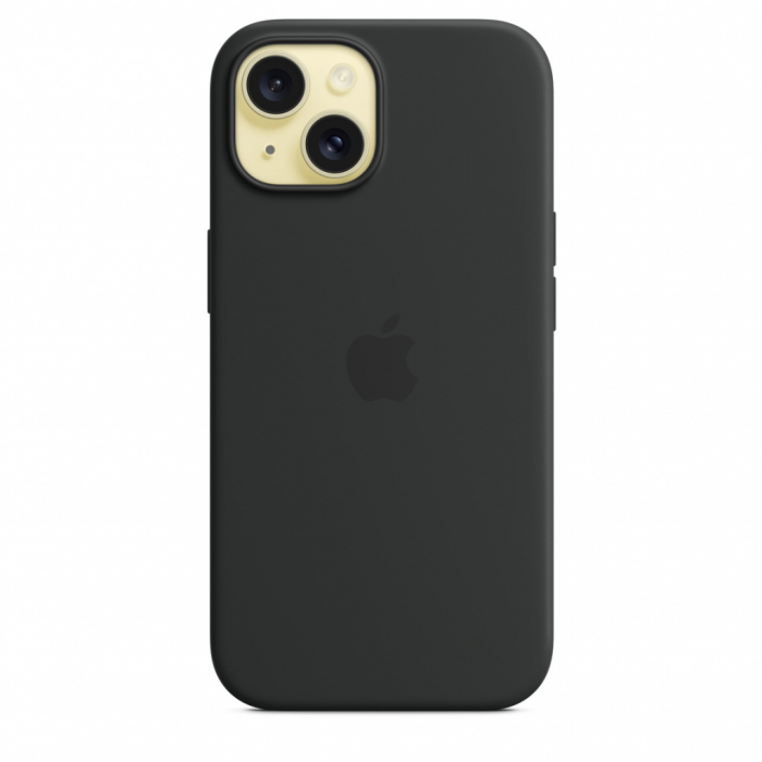 Apple iPhone 15 Silicone Case w MagSafe - Black [3]