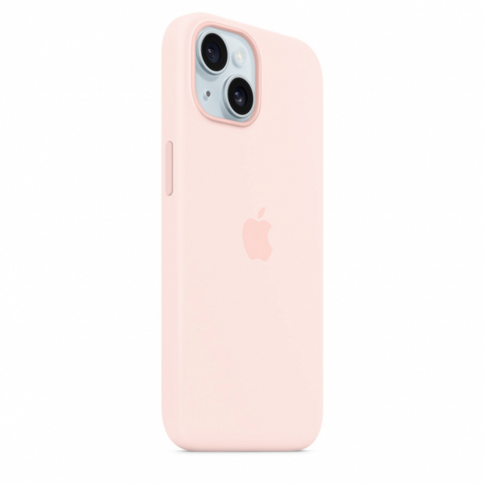 Apple iPhone 15 Silicone Case w MagSafe - Light Pink [6]