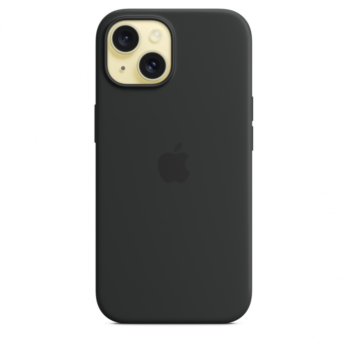 Apple iPhone 15 Silicone Case with MagSafe - Black [2]