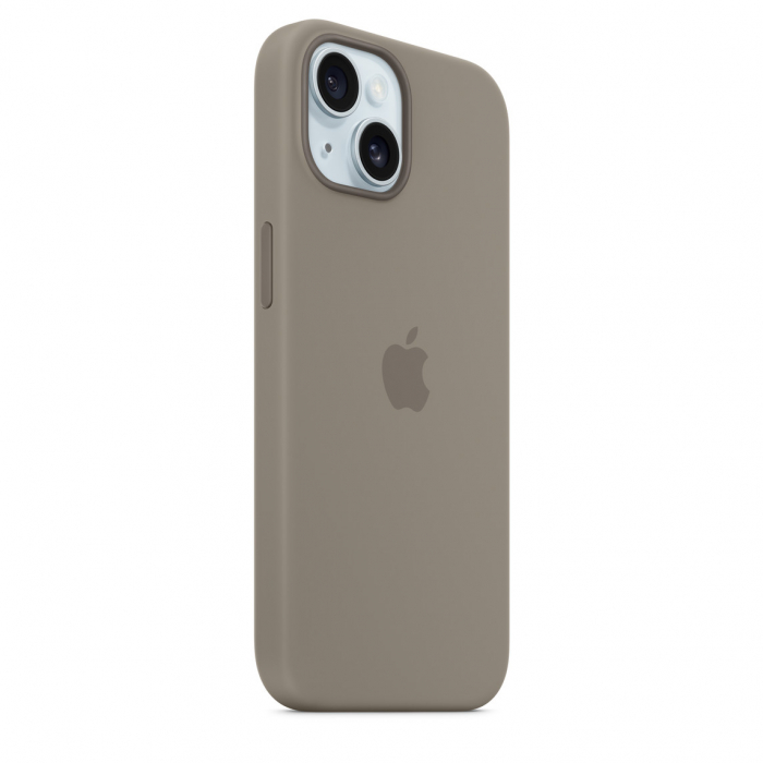 Apple iPhone 15 Silicone Case with MagSafe - Clay [7]