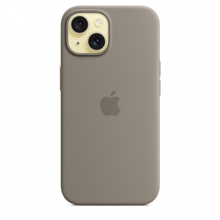 Apple iPhone 15 Silicone Case with MagSafe - Clay [4]