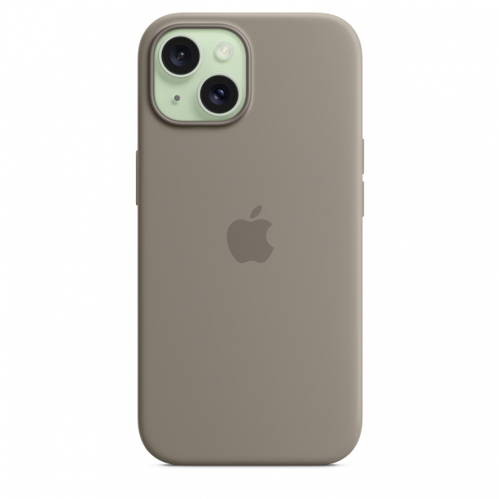 Apple iPhone 15 Silicone Case with MagSafe - Clay [2]