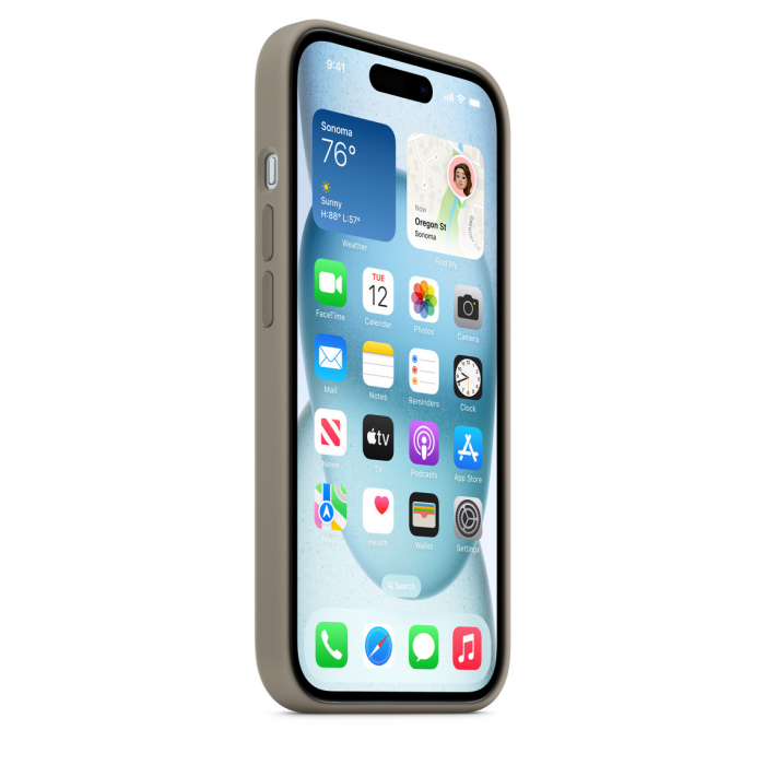 Apple iPhone 15 Silicone Case with MagSafe - Clay [5]