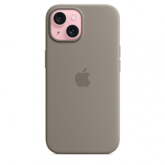 Apple iPhone 15 Silicone Case with MagSafe - Clay [6]