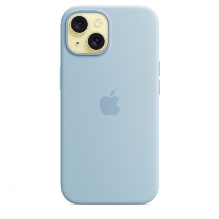 Apple iPhone 15 Silicone Case with MagSafe - Light Blue [6]