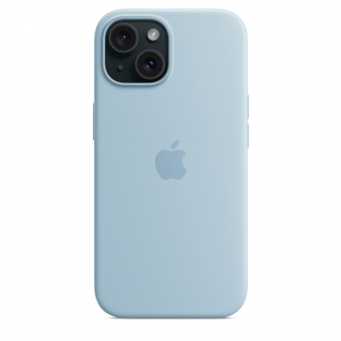 Apple iPhone 15 Silicone Case with MagSafe - Light Blue [2]
