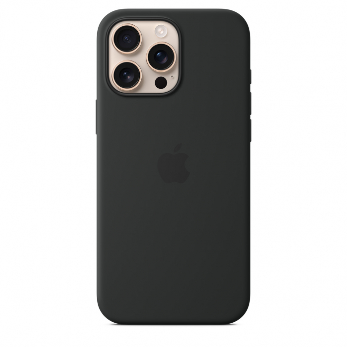 Apple iPhone 16 Pro Max Silicone Case with MagSafe - Black [1]