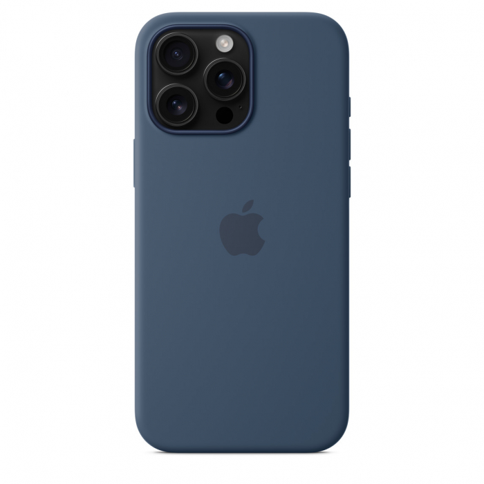 Apple iPhone 16 Pro Max Silicone Case with MagSafe - Denim [3]