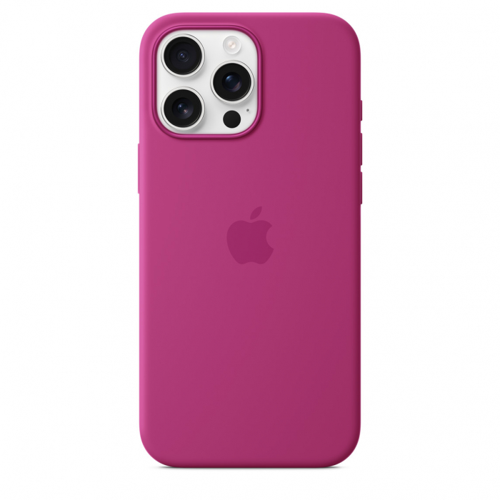 Apple iPhone 16 Pro Max Silicone Case with MagSafe - Fuchsia (Seasonal) [4]