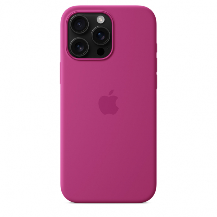Apple iPhone 16 Pro Max Silicone Case with MagSafe - Fuchsia (Seasonal) [3]