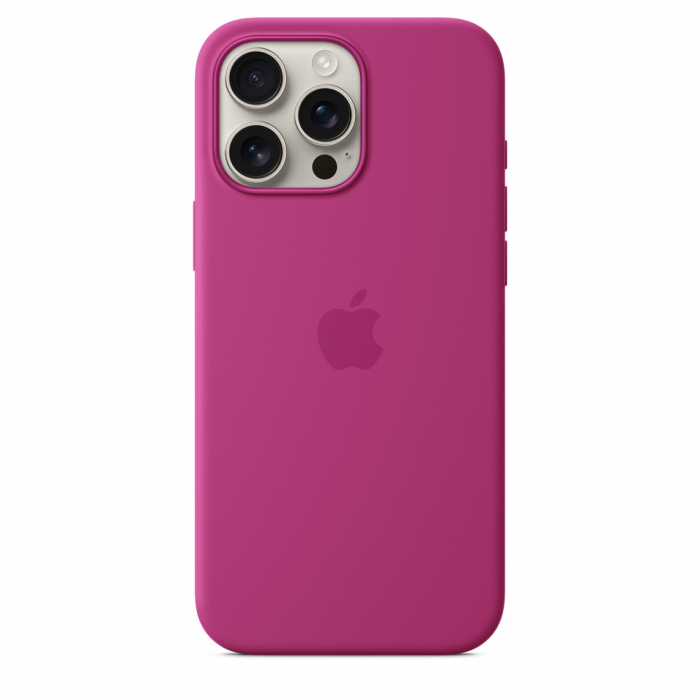 Apple iPhone 16 Pro Max Silicone Case with MagSafe - Fuchsia (Seasonal) [2]