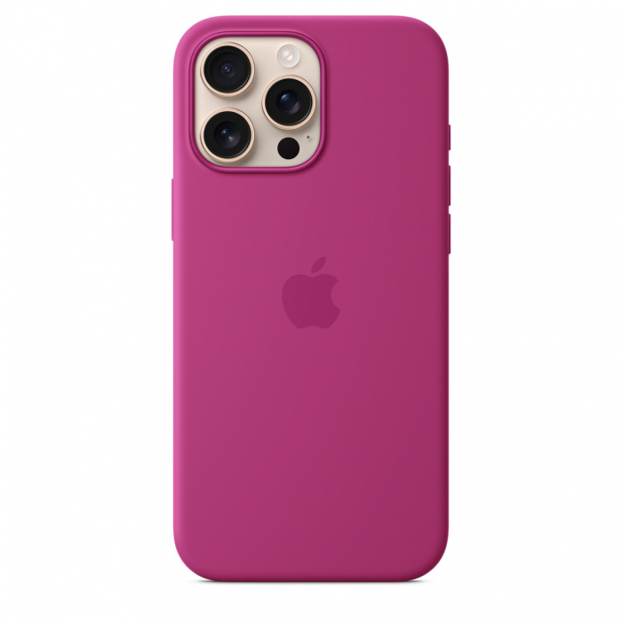 Apple iPhone 16 Pro Max Silicone Case with MagSafe - Fuchsia (Seasonal) [1]