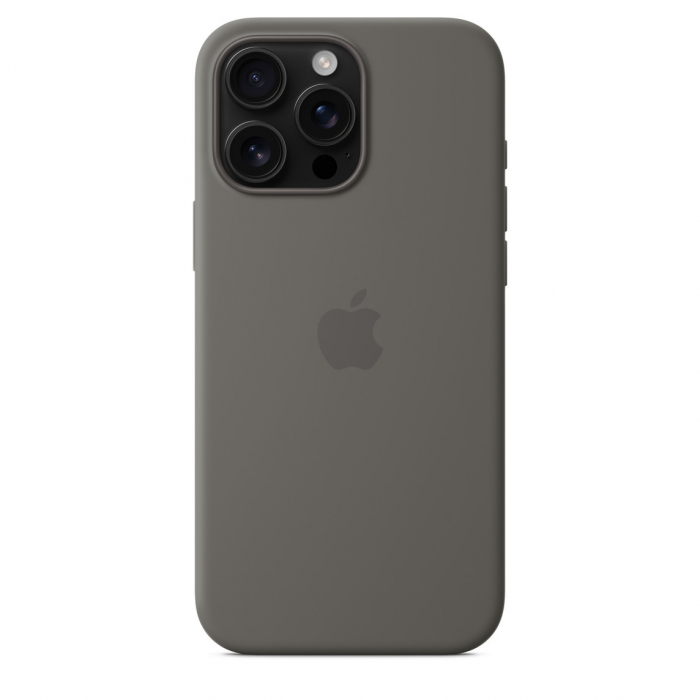 Apple iPhone 16 Pro Max Silicone Case with MagSafe - Stone Gray [4]