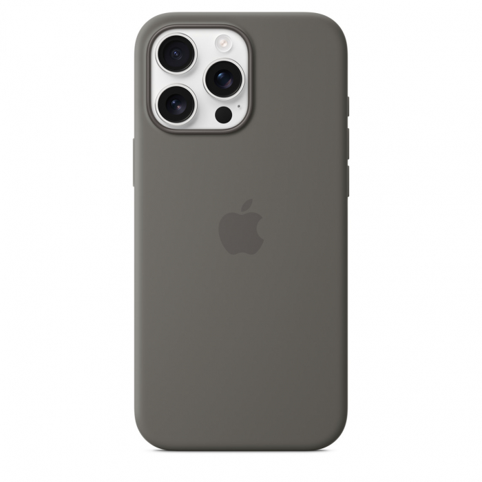 Apple iPhone 16 Pro Max Silicone Case with MagSafe - Stone Gray [3]