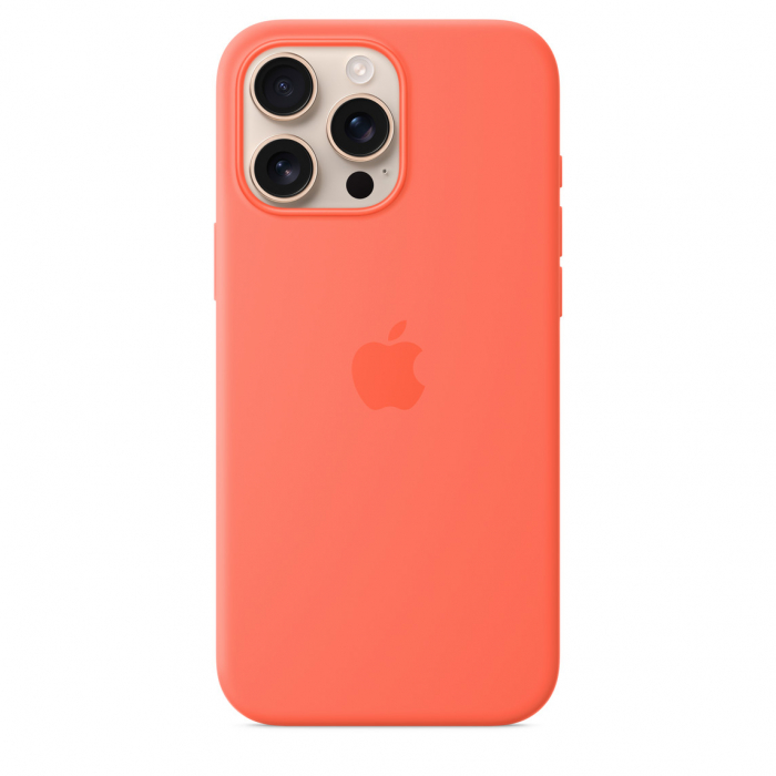 Apple iPhone 16 Pro Max Silicone Case with MagSafe - Tangerine (SEASONAL) [5]
