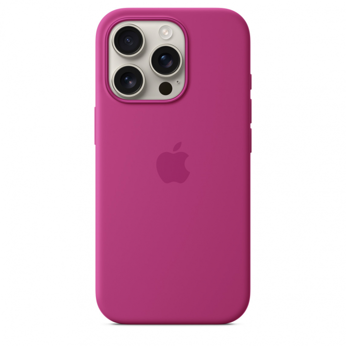 Apple iPhone 16 Pro Silicone Case with MagSafe - Fuchsia (Seasonal) [4]