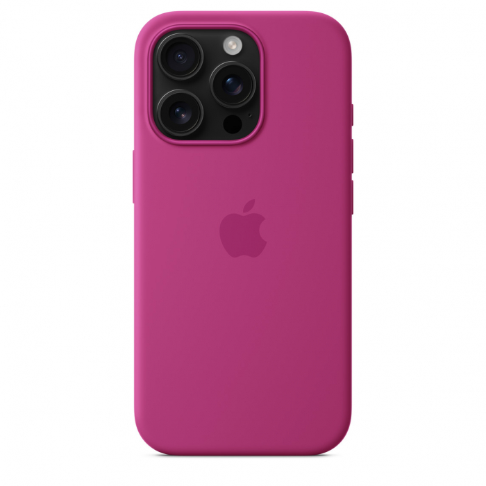 Apple iPhone 16 Pro Silicone Case with MagSafe - Fuchsia (Seasonal) [3]
