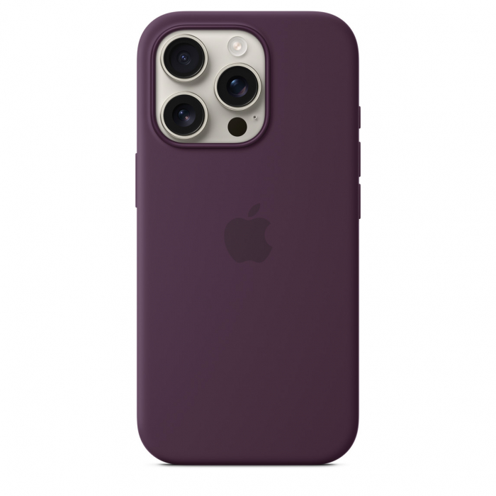 Apple iPhone 16 Pro Silicone Case with MagSafe - Plum [5]