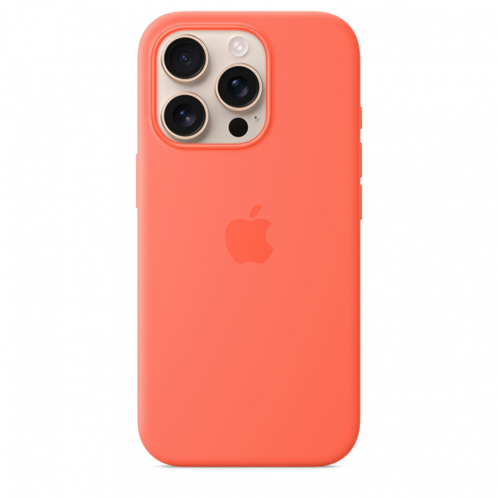 Apple iPhone 16 Pro Silicone Case with MagSafe - Tangerine (SEASONAL) [6]