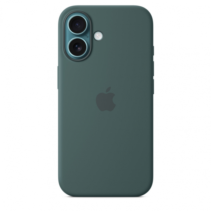 Apple iPhone 16 Silicone Case with MagSafe - Lake Green (Seasonal) [3]