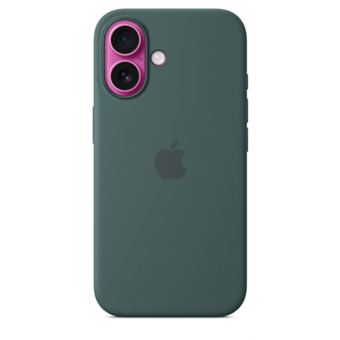 Apple iPhone 16 Silicone Case with MagSafe - Lake Green (Seasonal) [5]