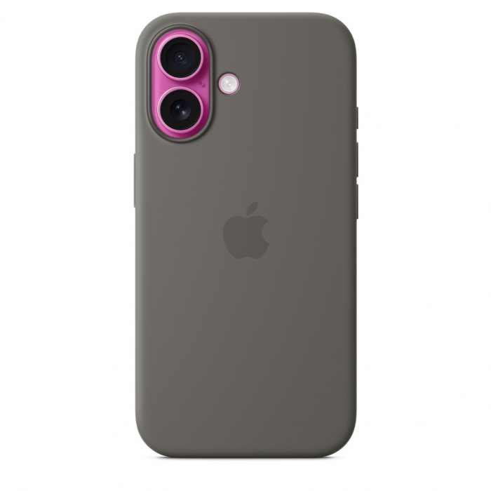 Apple iPhone 16 Silicone Case with MagSafe - Stone Gray [4]