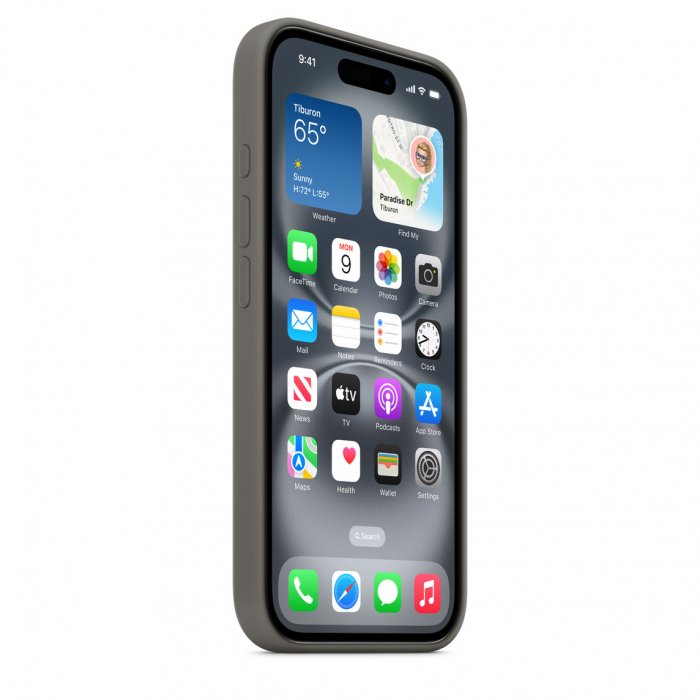 Apple iPhone 16 Silicone Case with MagSafe - Stone Gray [3]