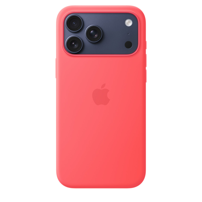 Apple iPhone 17 Pro Max Silicone Case with MagSafe - Bright Guava (SEASONAL) [2]