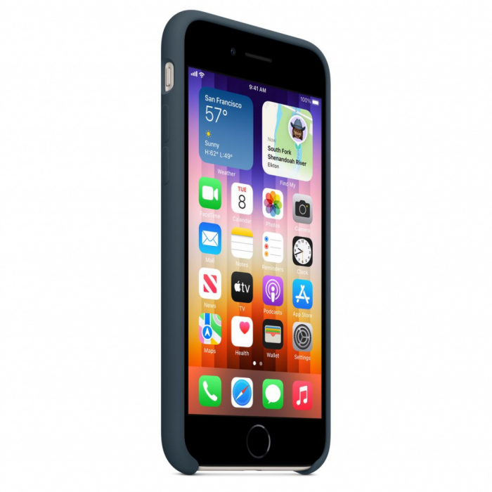 Apple iPhone SE3 Silicone Case - Abyss Blue [5]