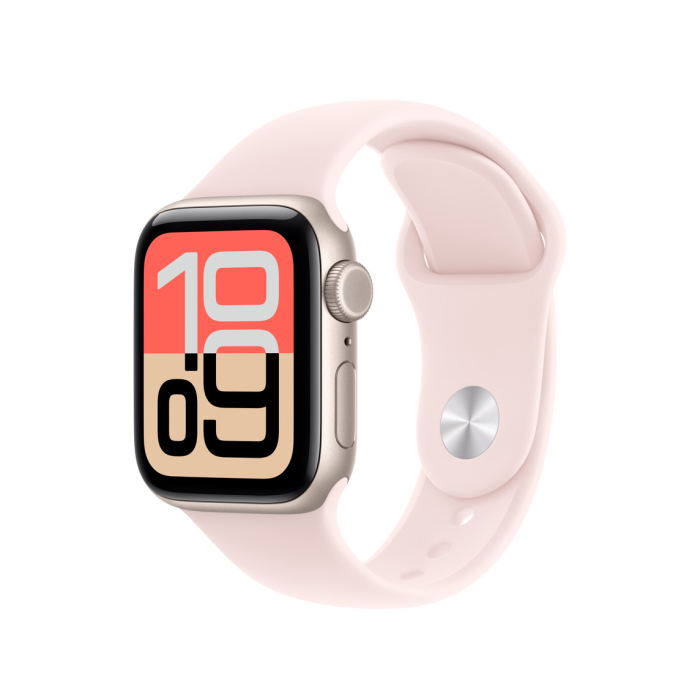 Apple Watch 40mm Sport Band: Soft Pink Sport Band - M/L (SEASONAL) [2]