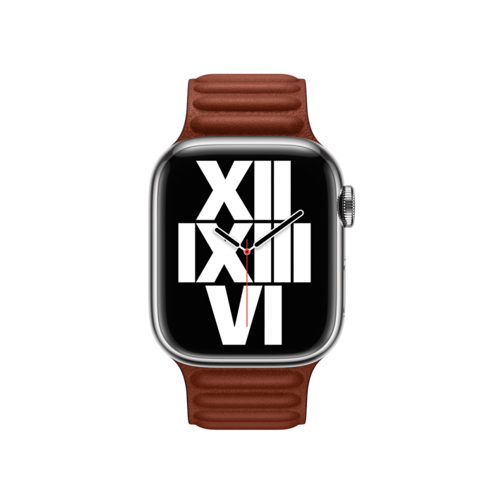 Apple Watch 41mm Band: Umber Leather Link - M/L [2]