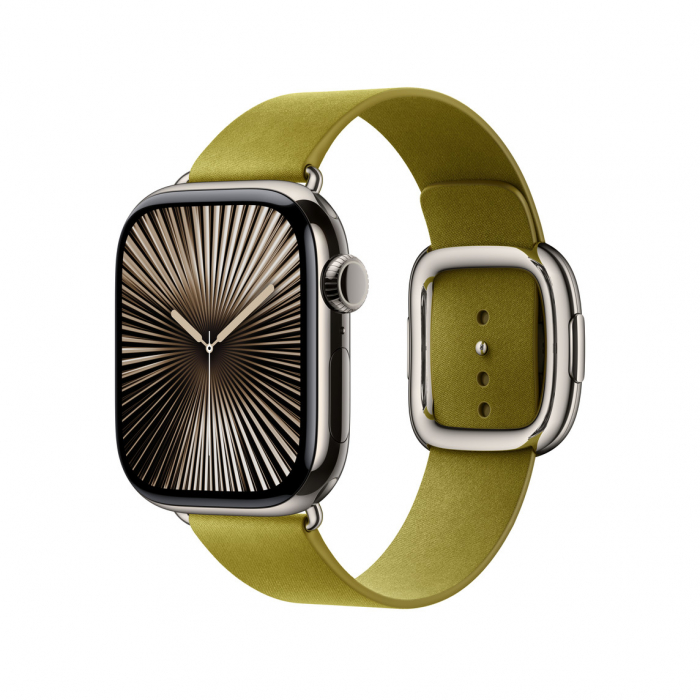 Apple Watch 42mm Modern Buckle:  Chartreuse Modern Buckle - Small [3]