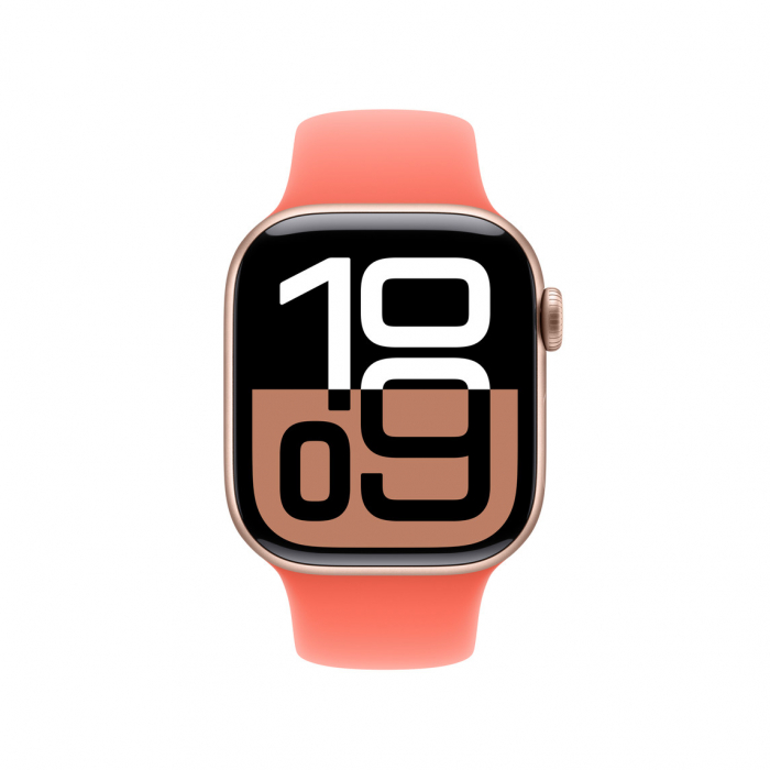 Apple Watch 42mm Sport Band: Tangerine Sport Band - M/L (SEASONAL) [3]