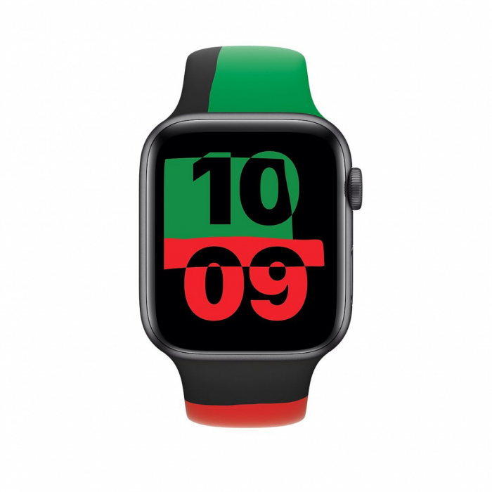 Apple Watch 44mm Band: Black Unity Sport Band - Regular [3]