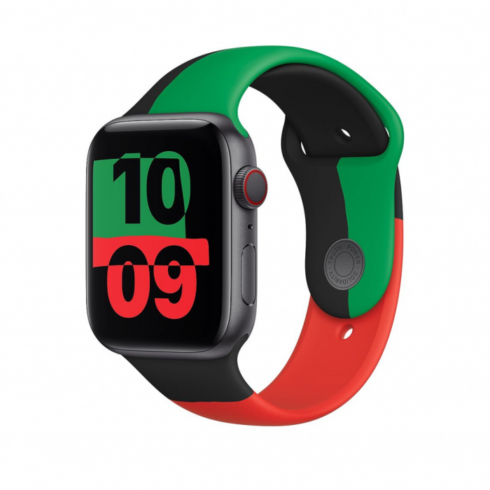 Apple Watch 44mm Band: Black Unity Sport Band - Regular [2]
