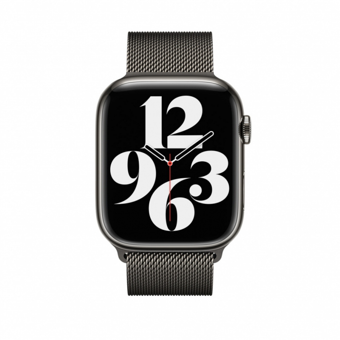 Apple Watch 45mm Band: Graphite Milanese Loop [3]