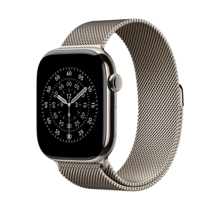 Apple Watch 46mm Loop:  Natural Milanese Loop - S/M [3]