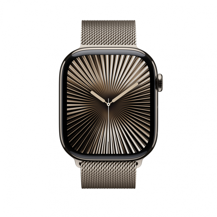Apple Watch 46mm Milanese Loop:  Natural Milanese Loop - S/M [2]