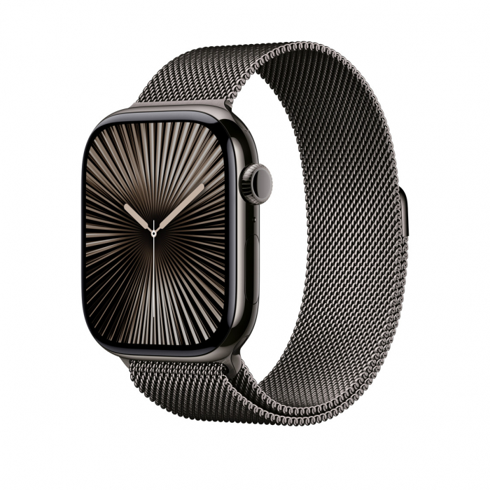 Apple Watch 46mm Milanese Loop:  Slate Milanese Loop - S/M [2]