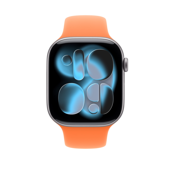 Apple Watch 46mm Sport Band: Clementine Sport Band - S/M (SEASONAL) [2]
