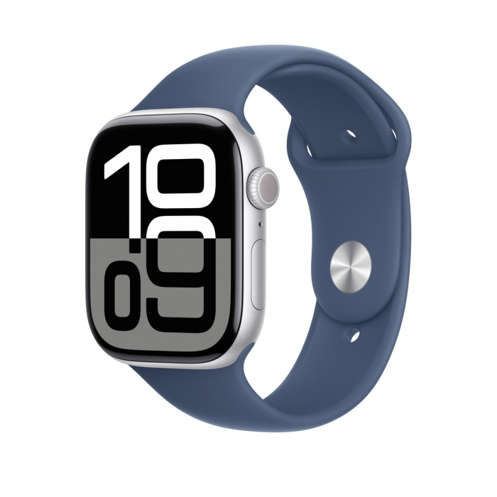 Apple Watch 46mm Sport Band:  Denim Sport Band - S/M [3]