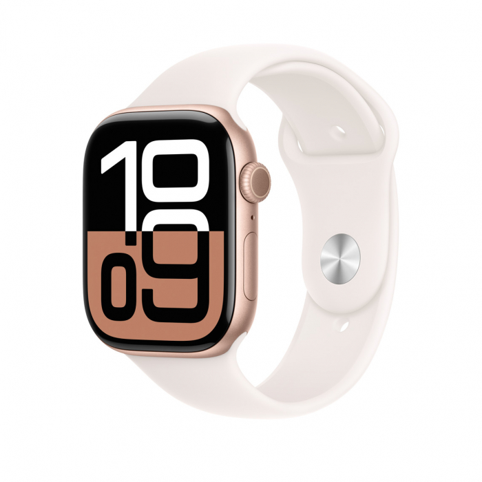 Apple Watch 46mm Sport Band:  Light Blush Sport Band - S/M [3]