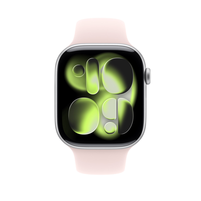 Apple Watch 46mm Sport Band: Soft Pink Sport Band - S/M (SEASONAL) [3]