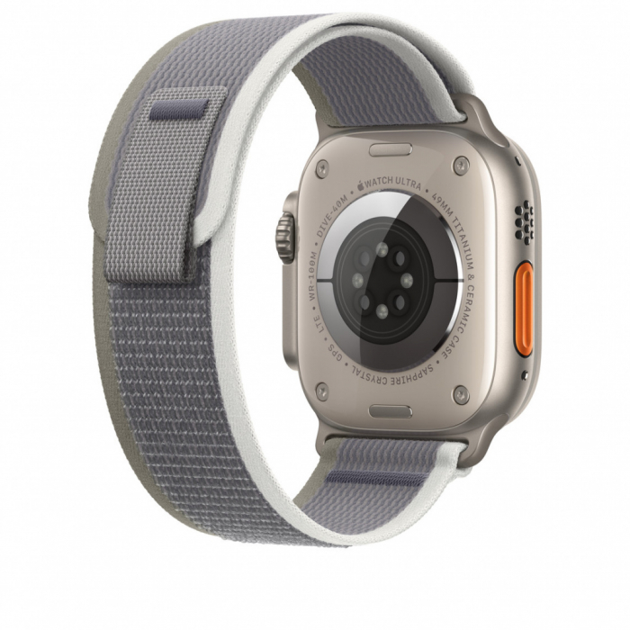 Apple Watch 49mm Band: Green/Gray Trail Loop - S/M [4]