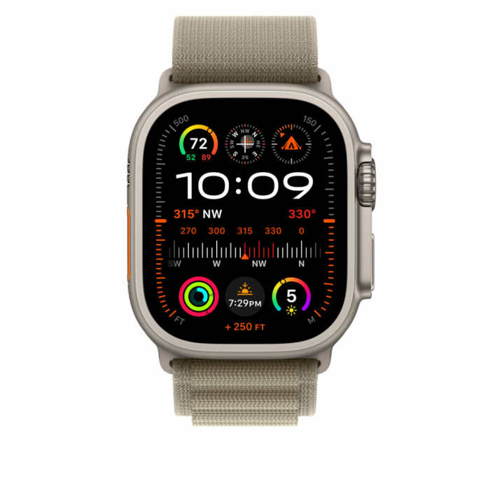 Apple Watch 49mm Band: Olive Alpine Loop - Large [3]