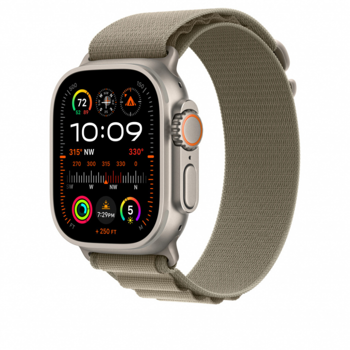 Apple Watch 49mm Band: Olive Alpine Loop - Large [2]